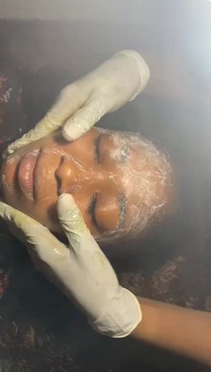 A facial treatment from the iLuxury treatment collection
